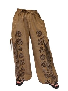 Siamrose Yoga Lounge Harem Unisex Pants Size Medium-XL Drawstring Large Pockets